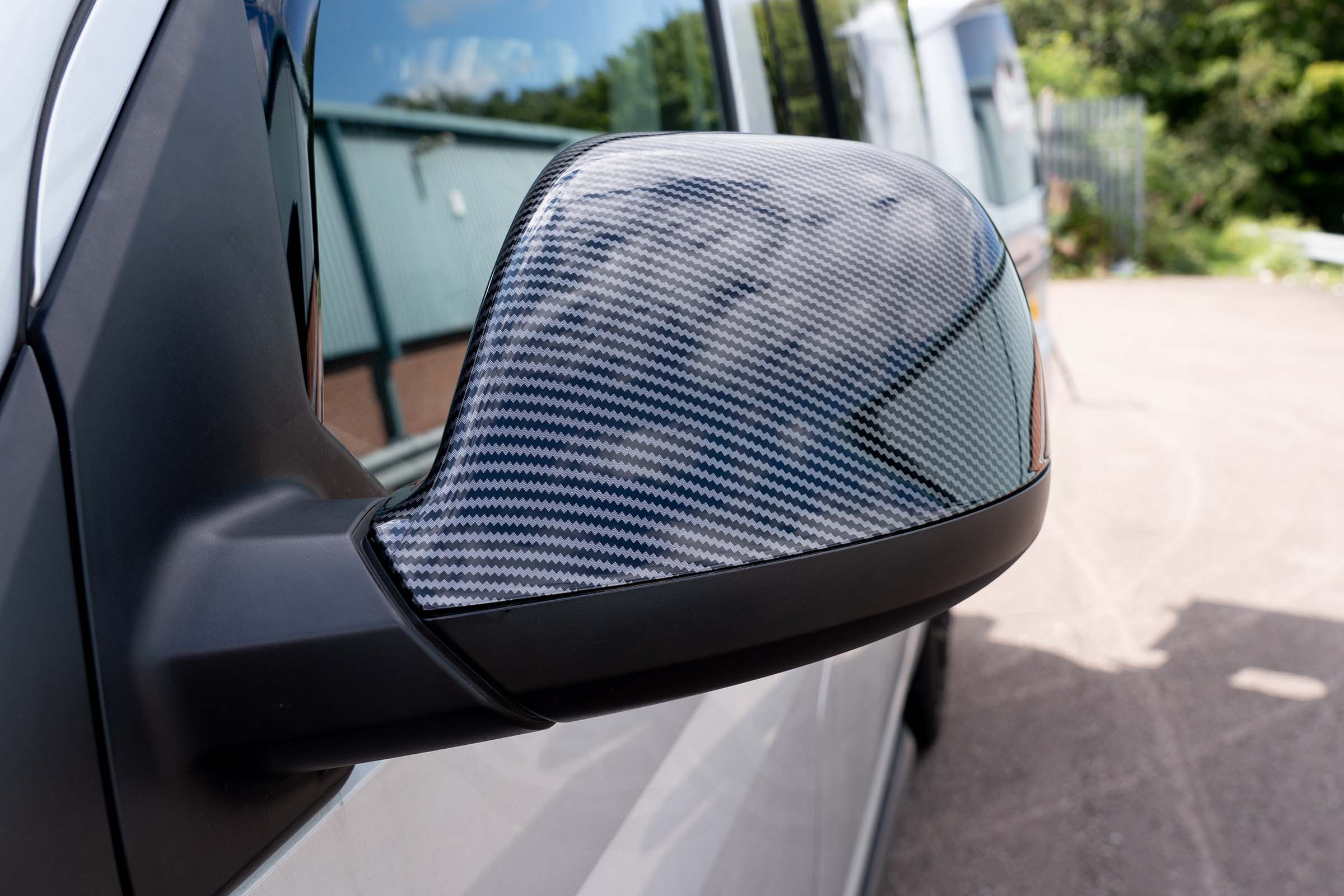 VW T5.1 Pair Of Wing Mirror Covers - Carbon Fibre Effect - Image 6