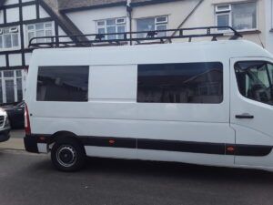 Nissan NV400 2011 - 2024 O/S/F (MWB/LWB/XLWB) Fixed Window In Privacy Tint