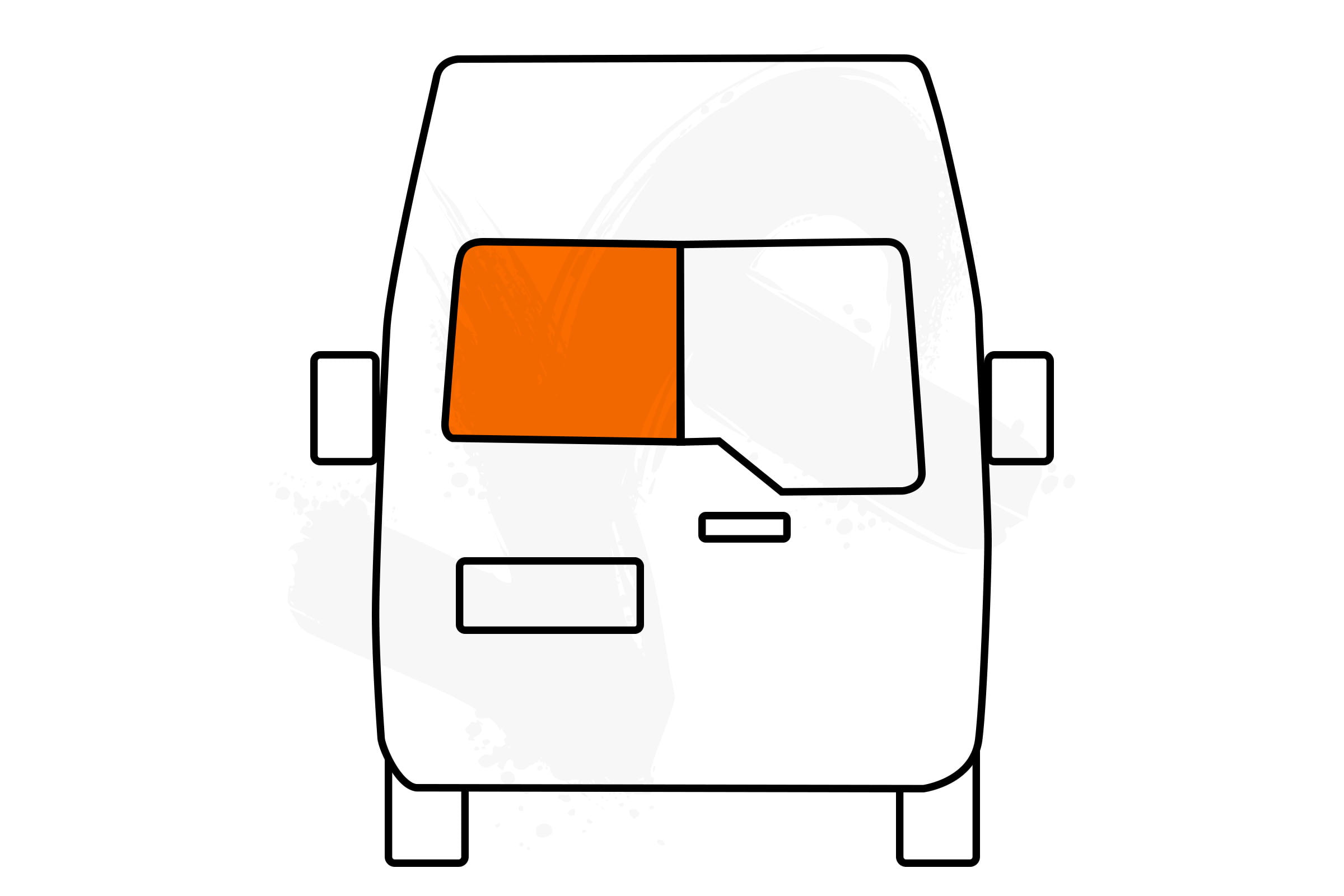 Nissan NV400 2011 - 2024 Nearside Back Door Glass In Privacy Tint