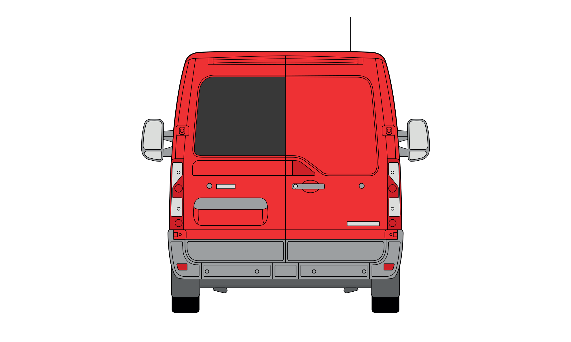 Nissan NV400 2011 - 2024 Nearside Back Door Glass In Privacy Tint - Image 2