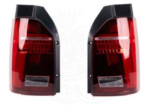 VW T6.1 Red & Clear LED Rear Lights With Dynamic Indicator – Tailgate - Image 5