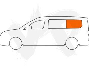 Ford Transit Connect MK3 (LWB L2) N/S Rear Fixed Window In Privacy Tint