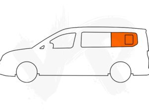 Ford Transit Connect MK3 (LWB L2) N/S Rear Opening Window In Privacy Tint