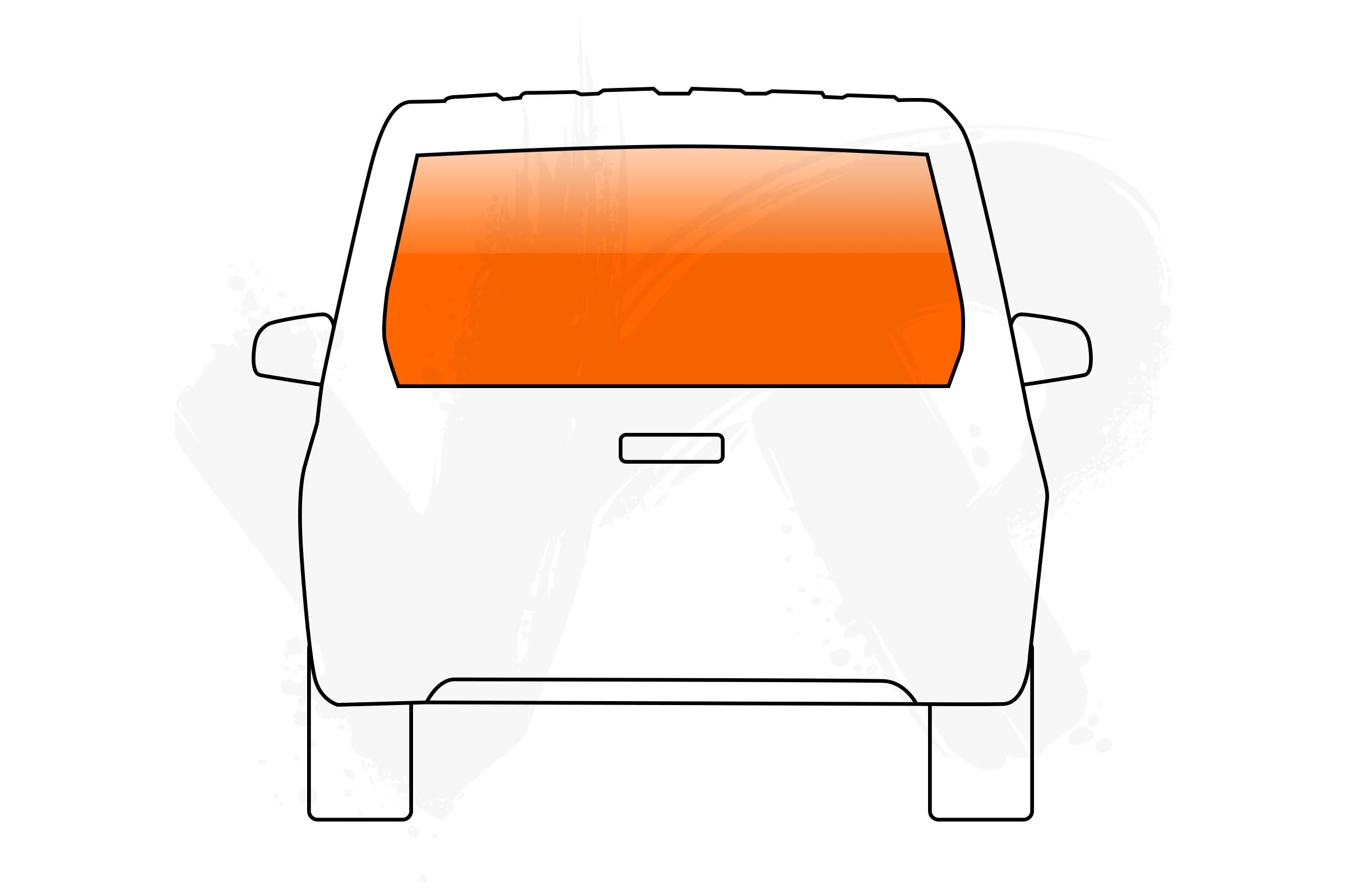 Ford Transit Connect MK3 Tailgate Back Door Window In Privacy Tint