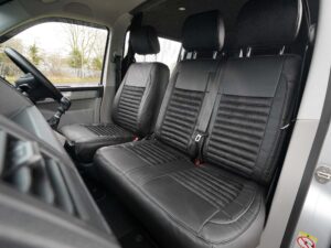 VW T5/T5.1 Alcantara Style Seat Covers - Black - Image 2