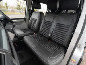 VW T5/T5.1 Alcantara Style Seat Covers - Black - Image 3