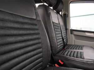 VW T5/T5.1 Alcantara Style Seat Covers - Black - Image 5