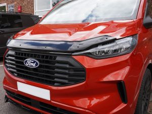 Ford Transit Custom (MK2) 2024> Deflec Bonnet Deflector - Gloss Black - Image 3