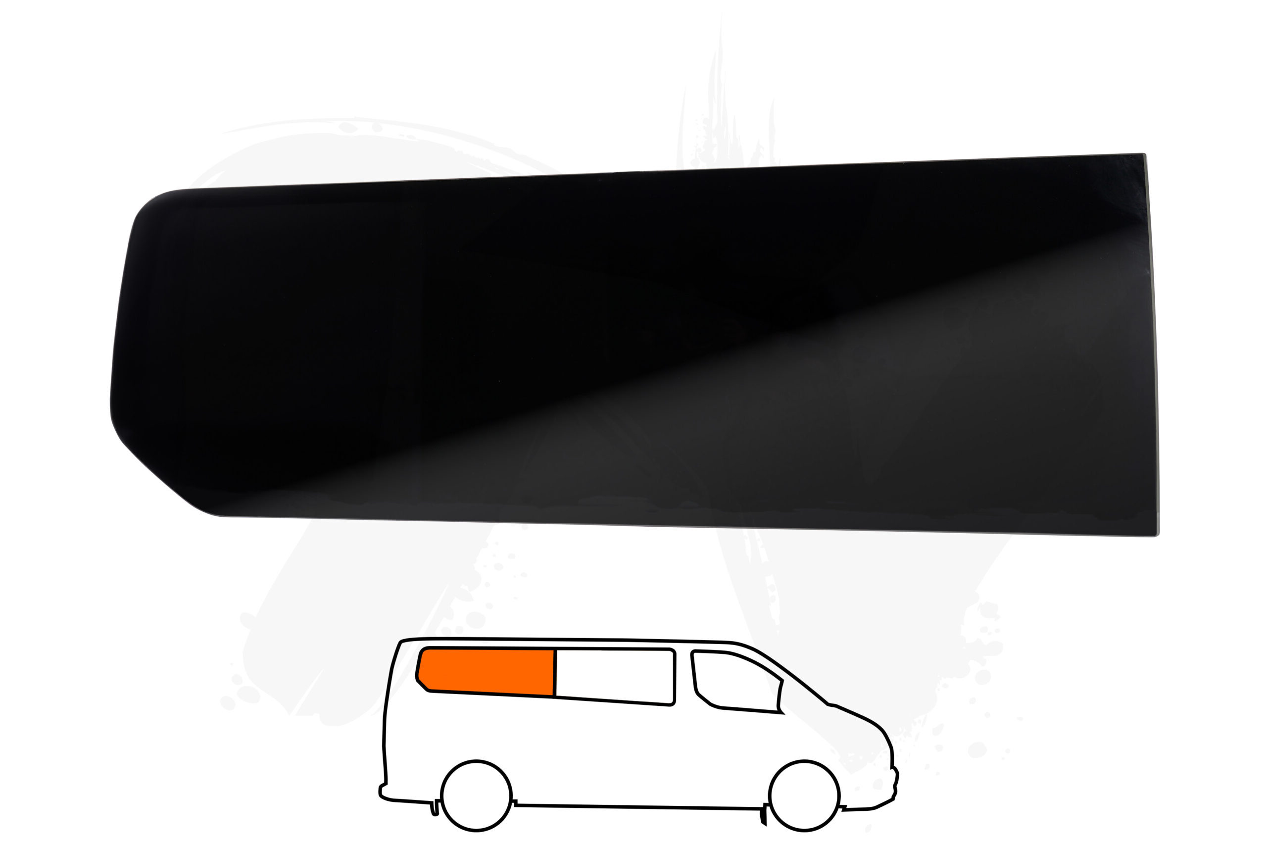 Ford Transit Custom 13-23 O/S/R Fixed Window *BLACKOUT* (LWB)