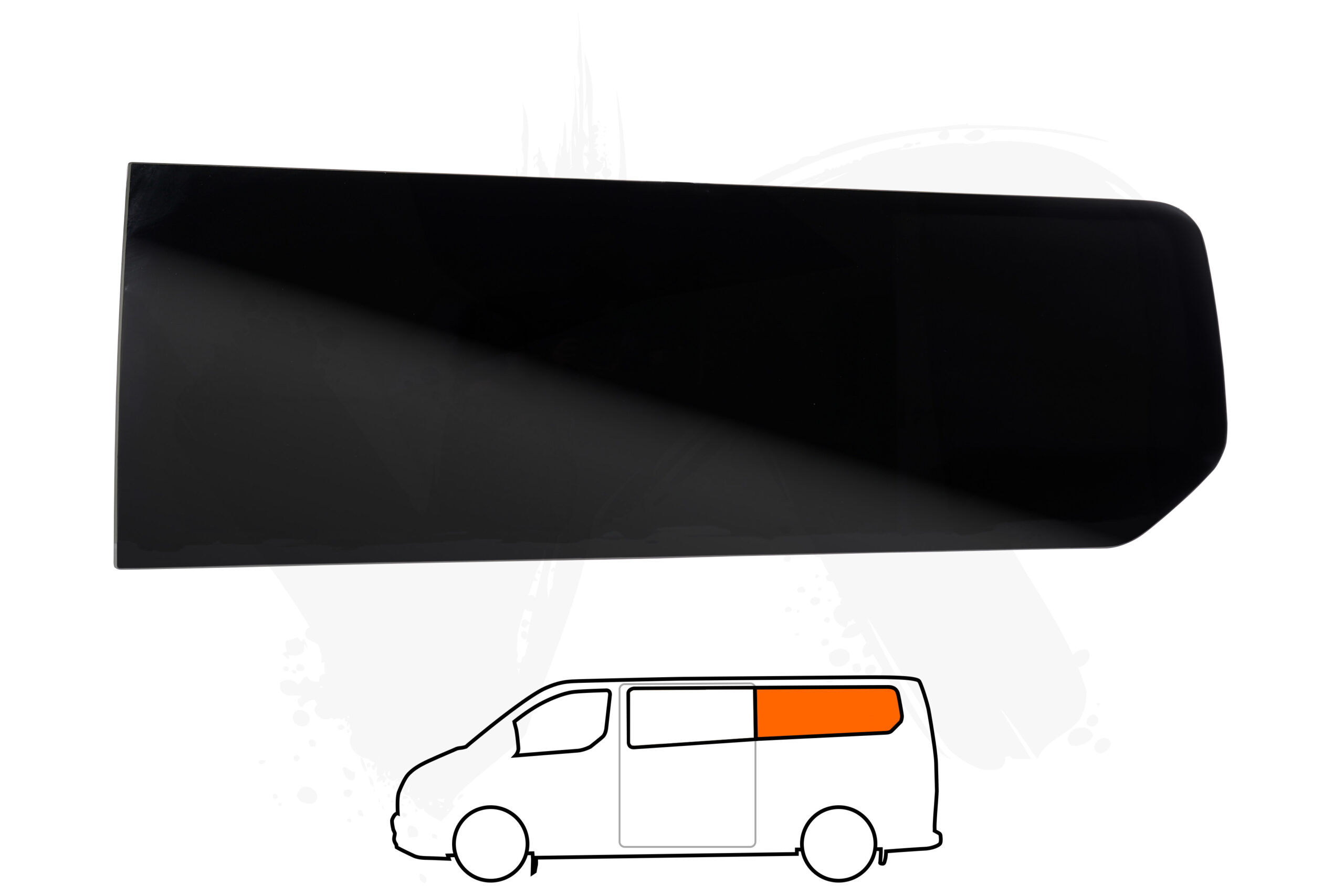 Ford Transit Custom 13-23 N/S/R Fixed Window *BLACKOUT* (LWB)