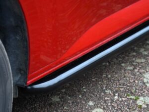 Alternative view of VW T7 2025> / Ford Transit Custom (MK2) 2024> Gloss Black Sportline Style Sidebars SWB