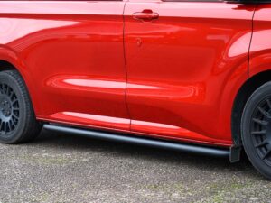 Alternative view of VW T7 2025> / Ford Transit Custom (MK2) 2024> Matt Black Sportline Style Sidebars SWB