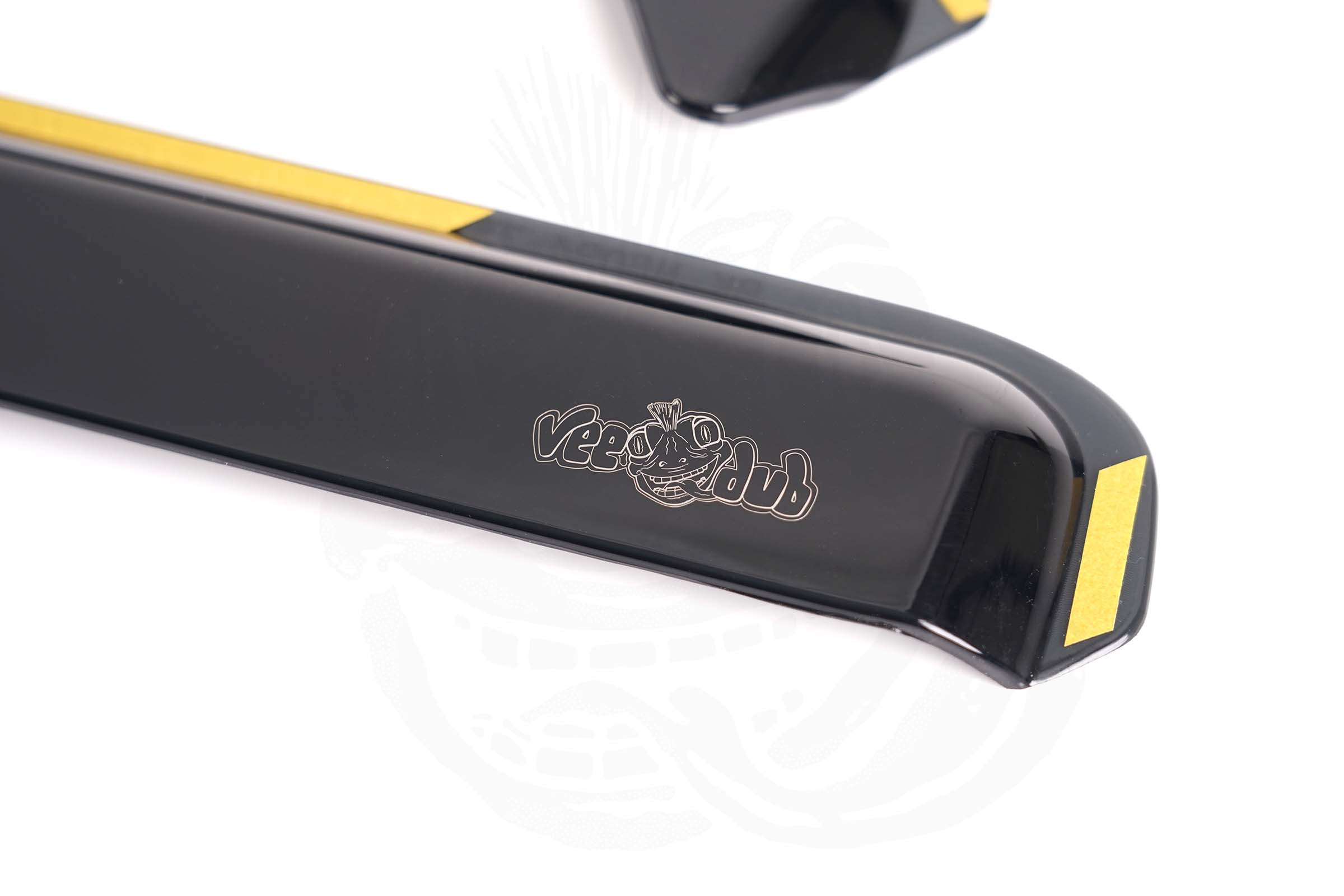 VW T4 DUB Style Black Wind Deflectors (In-Channel) - Image 2