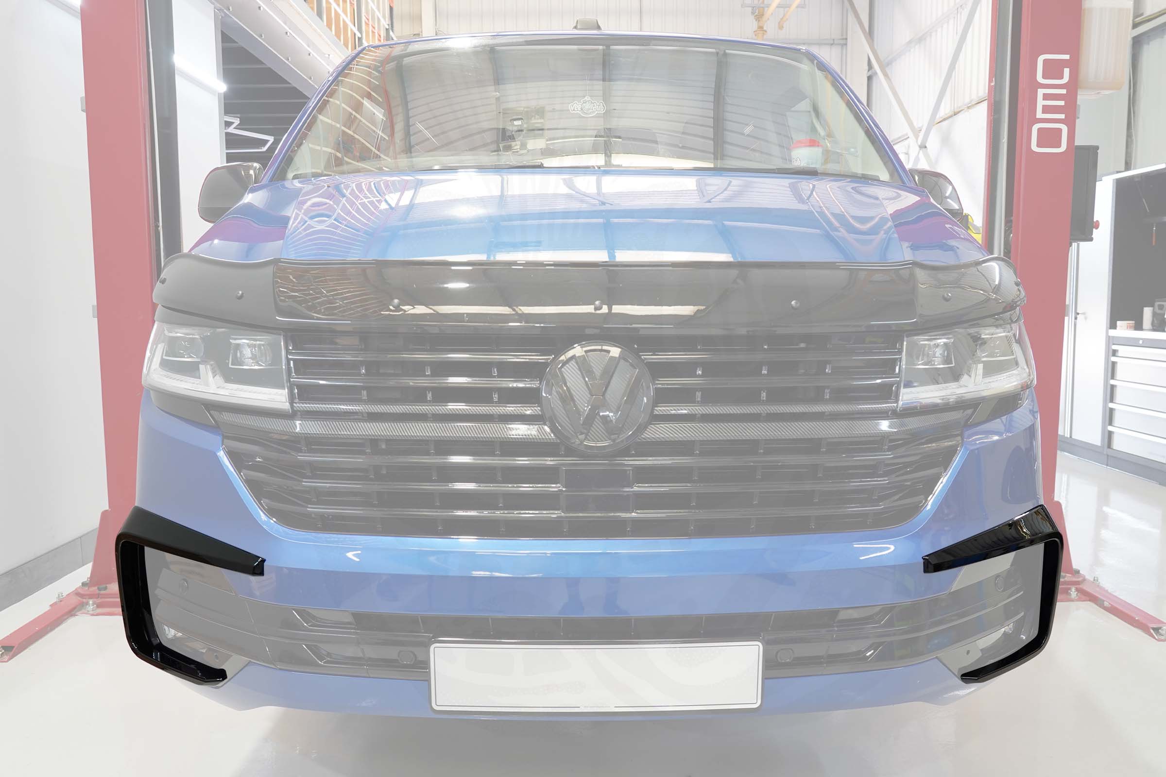 VW T6.1 Front Canards - Gloss Black - Image 4
