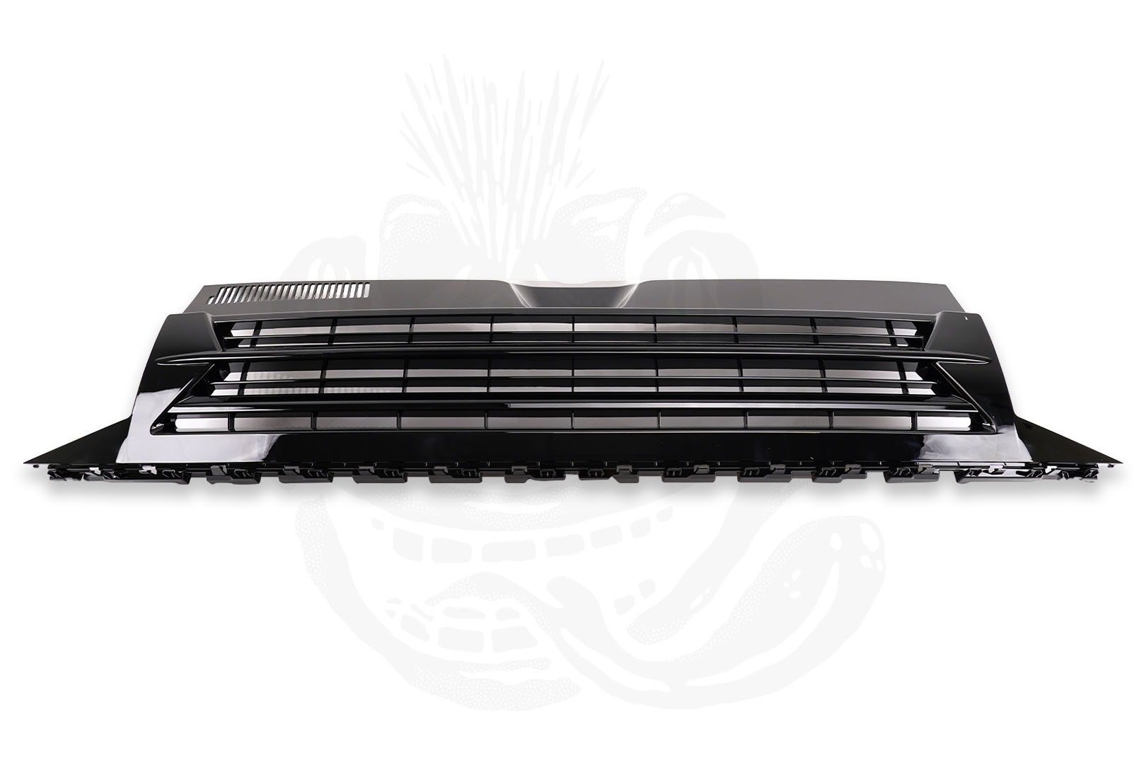 VW T6 Badgeless Front Grille - Gloss Black