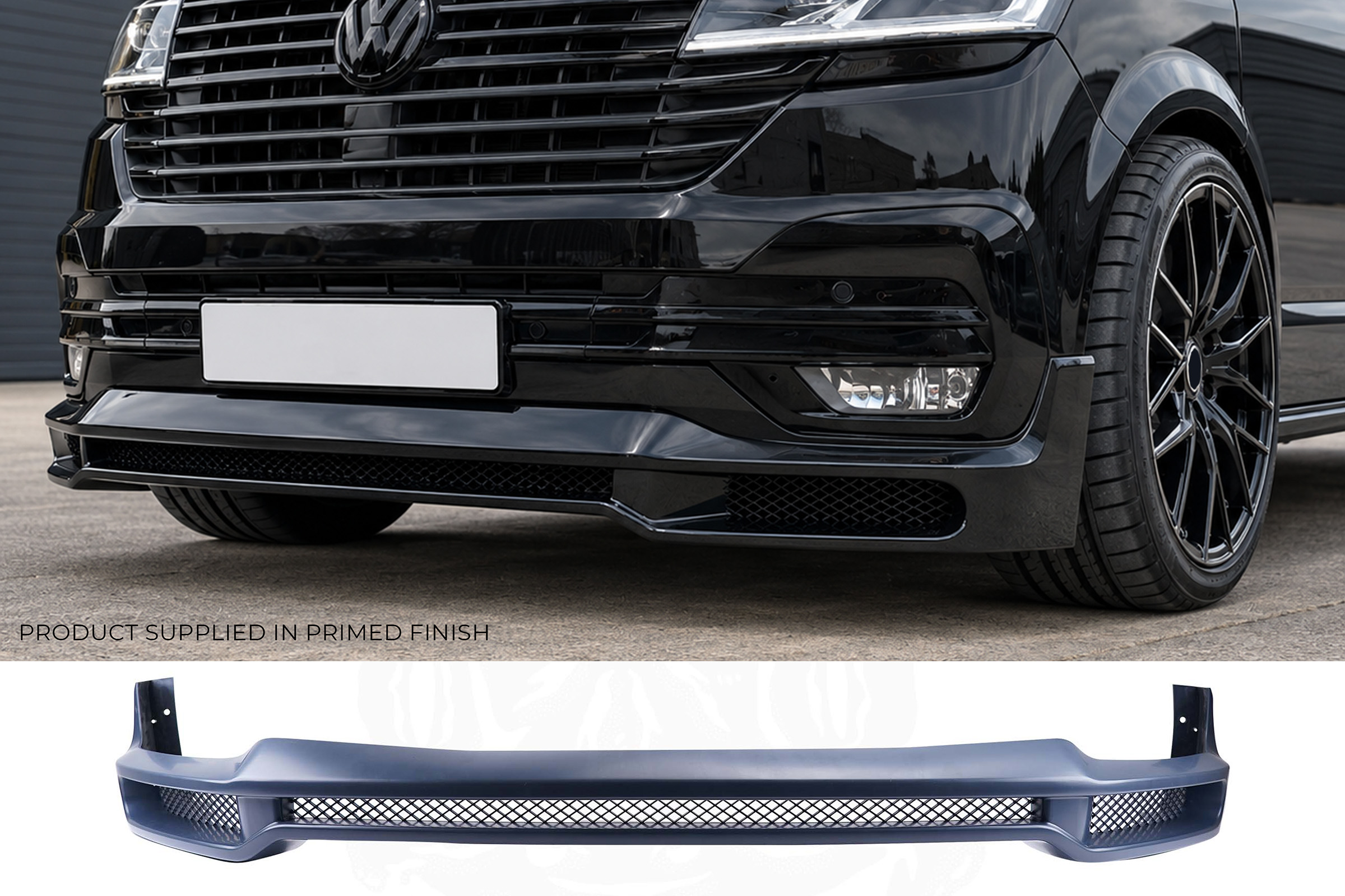 VW T6.1 ABT Style Front Spoiler (PRIMED)