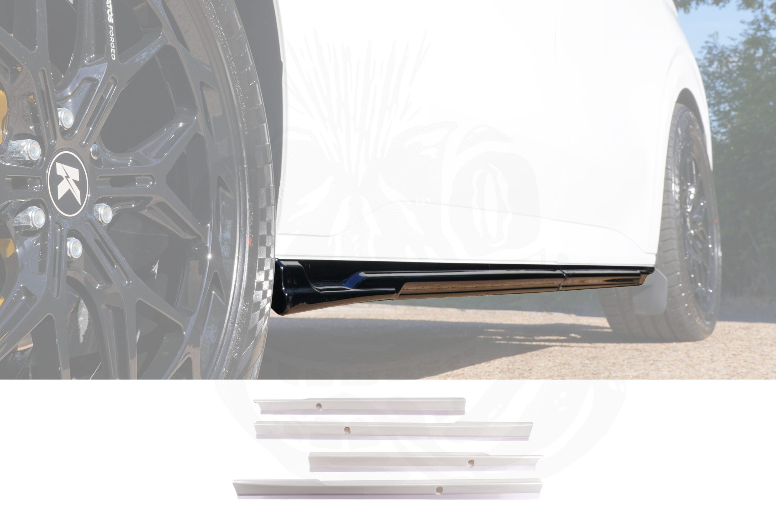VW T7 / Ford Transit Custom (MK2) 2024> SWB Side Skirts - Image 2
