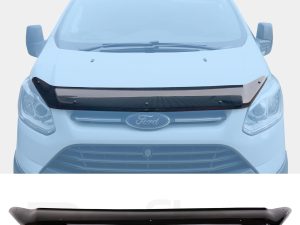 Ford Transit Custom 2012-2017 (MK1) Deflec Bonnet Deflector - Gloss Black
