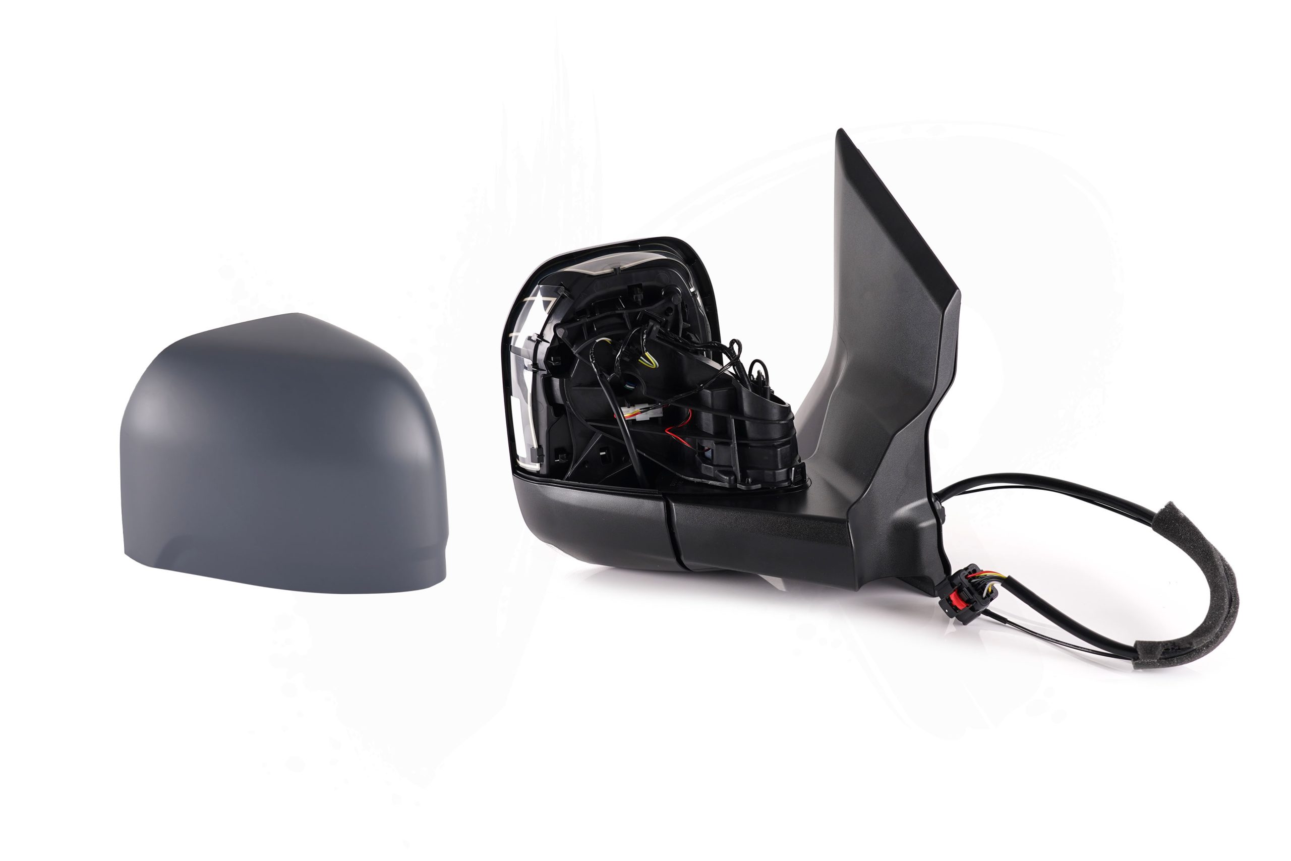 Transit Custom Mk2 24> / VW T7 25> Electric & Heated Power Folding Wing Mirror Nearside - Primed
