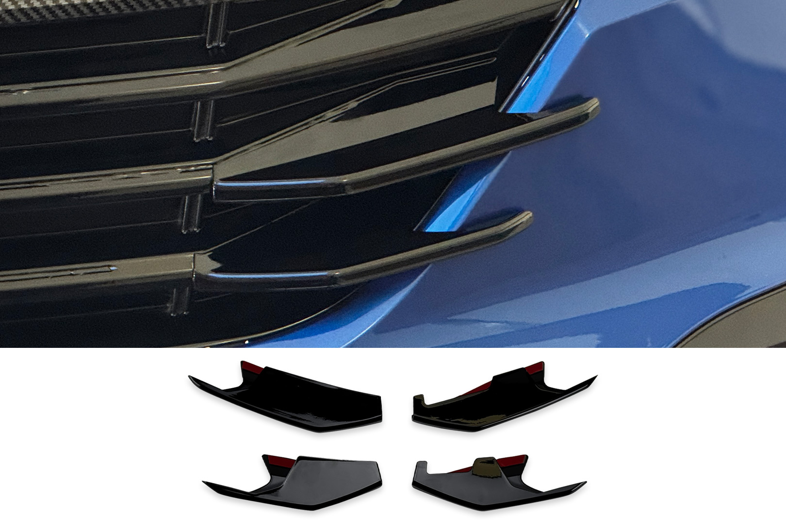 VW T6.1 Front Grille Add-on Fins (Set of 4)