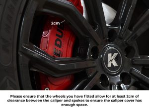 T5/T5.1 Vee Dub Performance Caliper Covers - Red (Standard Brake Front) (4 Piece Set) - Image 3