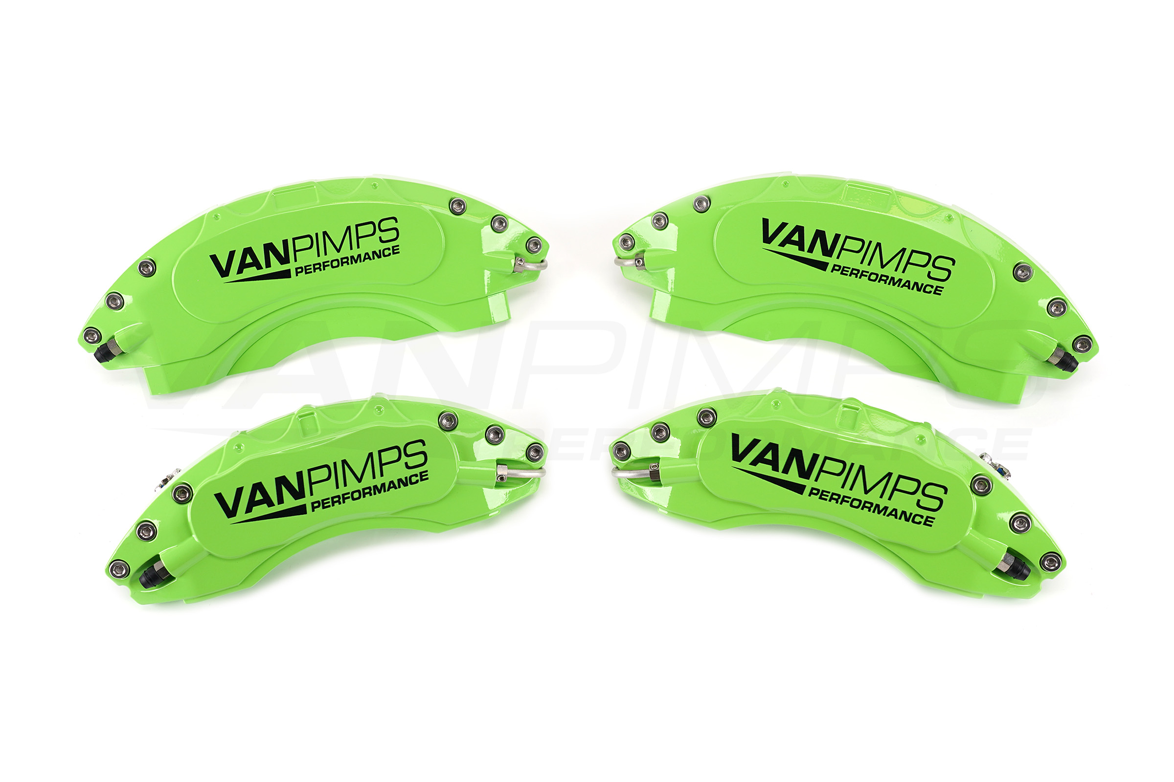 Transit Custom 13-23 VanPimps Performance Caliper Covers - Green (4 Piece Set)