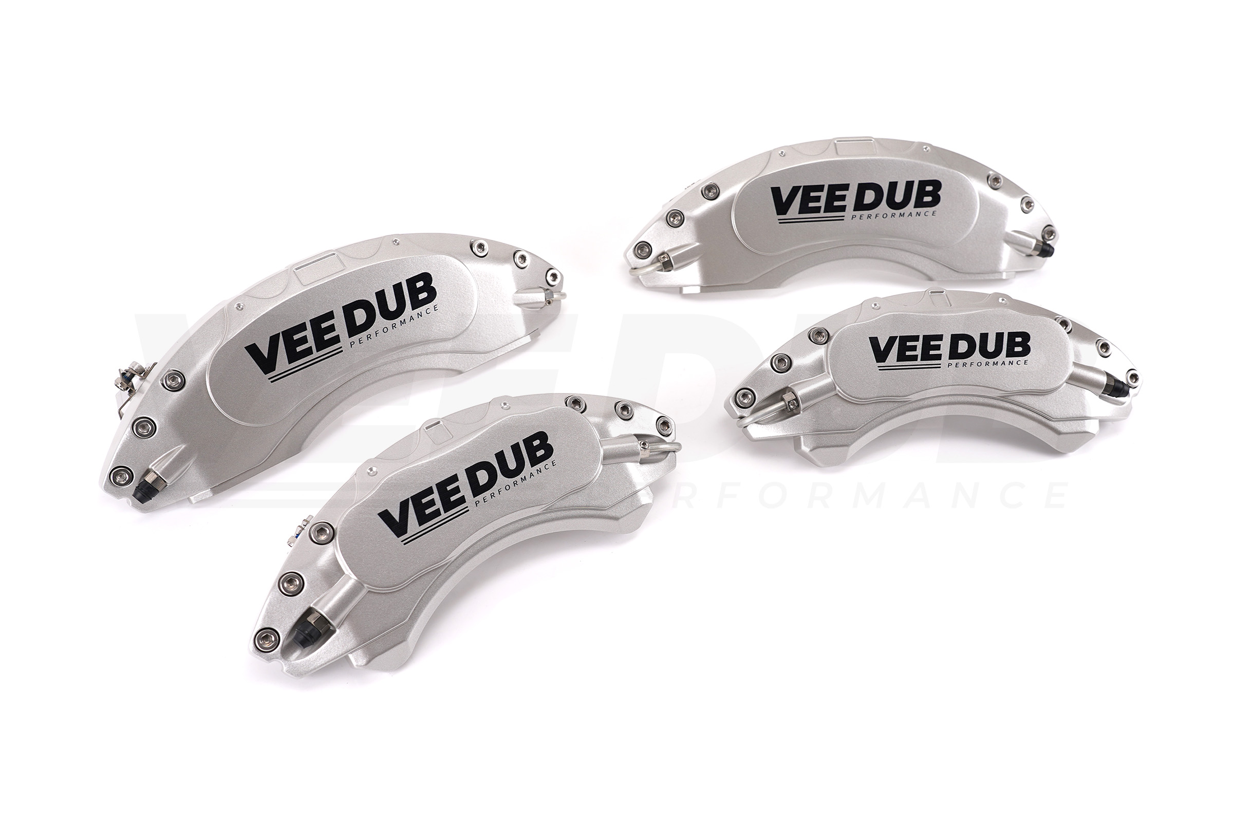 T6/T6.1 Vee Dub Performance Caliper Covers - Silver (Big Brake Front) (4 Piece Set) - Image 2