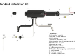 Yilkar YH2 Air 2.5KW Diesel Heater (Standard Kit) for Campervans - Image 7