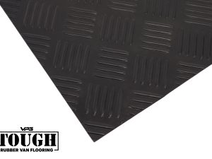VPG Tough Anti-Slip Rubber Van Flooring 3.5mm - Checker Plate (Per Linear Metre)