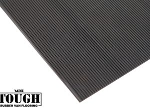 VPG Tough Anti-Slip Rubber Van Flooring 3.5mm - Narrow Stripe (Per Linear Metre)