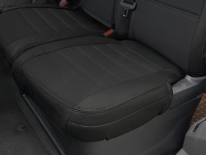Alternative view of Ford Transit Custom MK2 2024> Punched Leather Style Seat Covers - Black