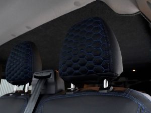 VW T6/T6.1 RS Honeycomb Style Seat Covers - Blue - Image 5