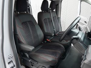 VW T7 RS Honeycomb Style Seat Covers - Red - Image 6