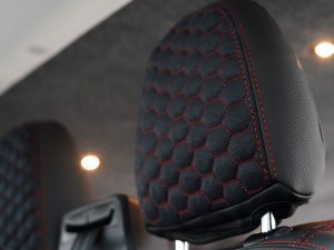 VW T7 RS Honeycomb Style Seat Covers - Red - Image 3
