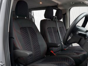 VW T7 RS Honeycomb Style Seat Covers - Red