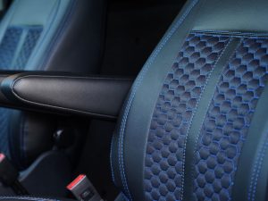 Alternative view of Ford Transit Custom (13-23) RS Honeycomb Style Seat Covers - Blue