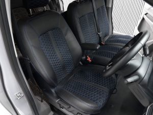 Alternative view of Ford Transit Custom (MK2) 2024> RS Honeycomb Style Seat Covers - Blue