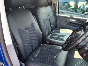 Alternative view of VW T6/T6.1 Sportline Style Seat Covers - Red