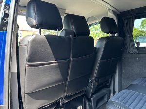 VW T6/T6.1 Sportline Style Seat Covers - Red - Image 4