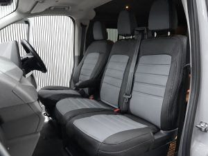 Ford Transit Custom MK2 2024> Punched Leather Style Seat Covers - Grey