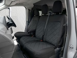 Ford Transit Custom MK2 2024> Diamond Stitch Seat Covers - Black