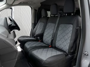 Ford Transit Custom MK2 2024> Diamond Stitch Seat Covers - Grey