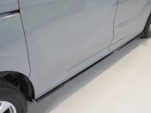 Transit Custom MK2 2024> Simple Side Skirts (For Mudflaps)- LWB- Gloss Black - Image 5