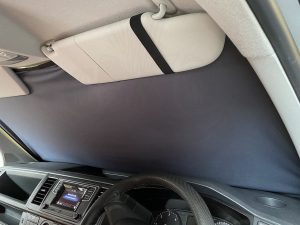 Alternative view of VW T7 Magnetic Cab Curtain Kit
