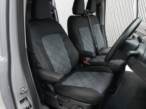VW T7 Diamond Stitch Seat Covers - Grey - Image 5