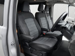 Alternative view of Ford Transit Custom MK2 2024> Punched Leather Style Seat Covers - Grey