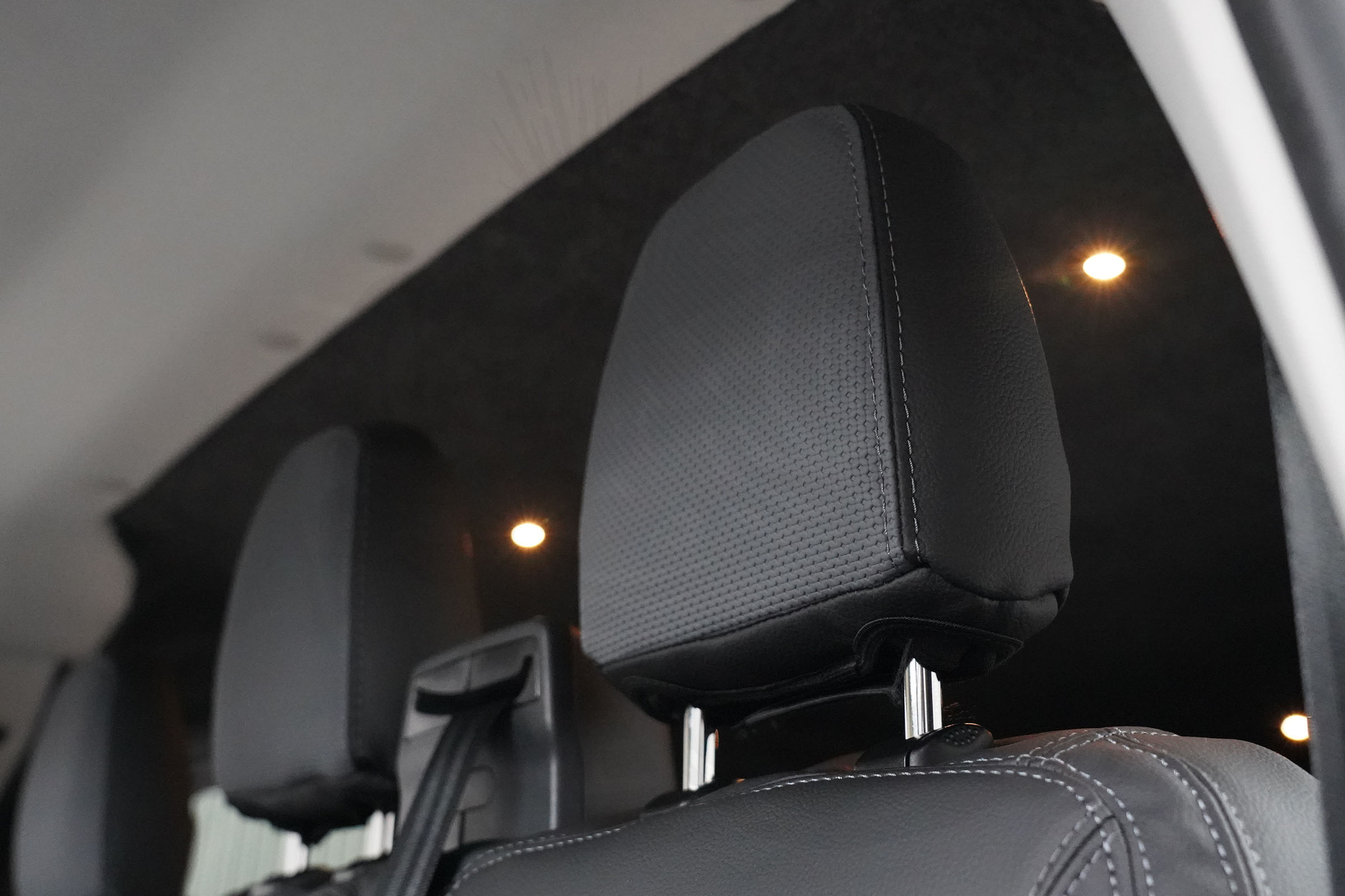 Ford Transit Custom MK2 2024> Punched Leather Style Seat Covers - Grey - Image 4