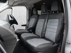 Ford Transit Custom MK2 2024> Punched Leather Style Seat Covers - Grey