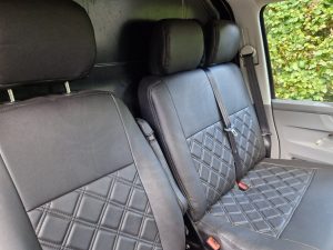 Alternative view of Ford Transit Custom MK2 2024> Diamond Stitch Seat Covers - Black