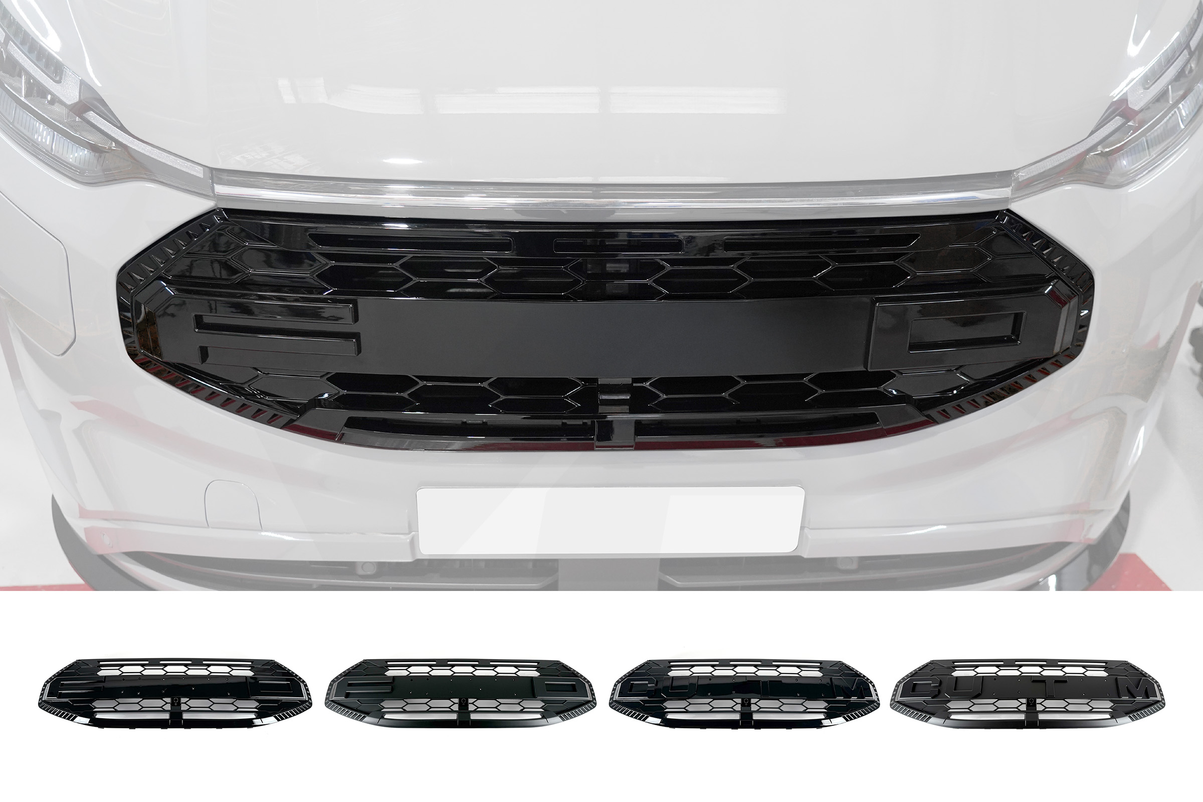 Transit Custom MK2 2024> Raptor Style Front Grille - Image 2